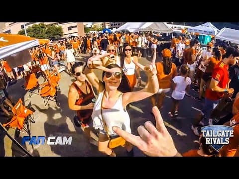 Tailgate Rivals Season 7 Fan Cam: Longhorn Helmet Guy — Texas