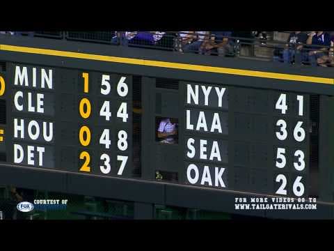 Jim Knox Messes with the Texas Rangers Scoreboard — Texas Rangers