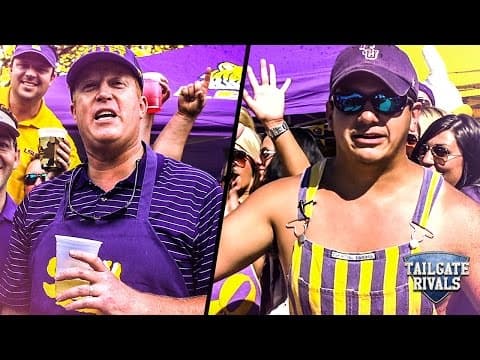 INSANE LSU Tailgate 🤯 100lb Hog, 1,200 Sq Ft Setup | Death Valley Showdown — LSU