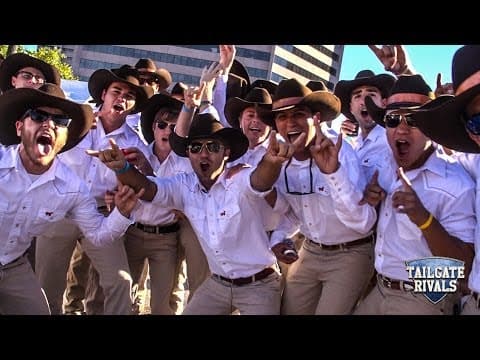 Texas Tailgate Goes CRAZY 🤯 Biggest & Baddest Longhorns Party | OU Rivalry — Texas