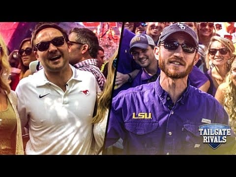 SMU vs LSU Tailgate 🤯 Wildcard Showdown | Pony Punch vs Baton Rouge Party — LSU