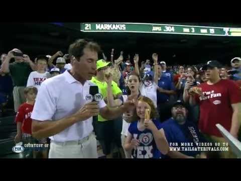 Jim Knox and the Texas Rangers Hot Dog Vendors on Dollar Dog Night — Texas Rangers