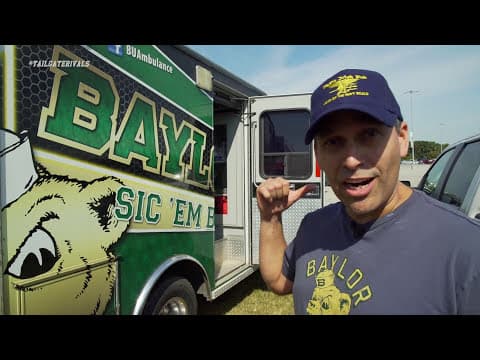 Craziest Baylor Tailgate 🤯 Ambulance Conversion Tour | Custom Build, TVs & Solar Power — Baylor