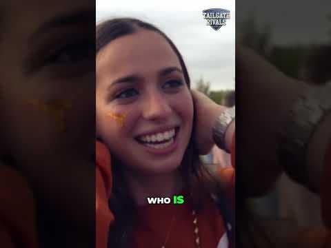 Can This Girl Name the Longhorns' Coordinator? 😂 #shorts — Texas