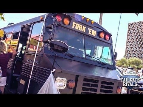 INSANE ASU Tailgate Bus 🤯 Real Grass Floor, TVs & Custom Build Tour — Arizona State